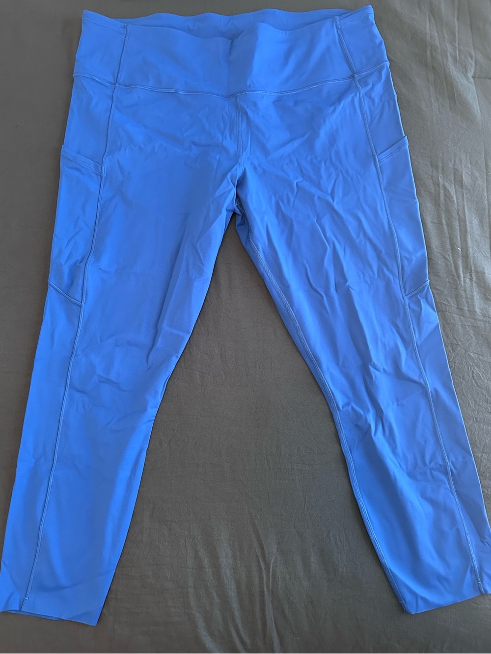 Lulu Lemon 🍋 Fast & Free Leggings - Symphony Blue Size 18 Excellent Condition